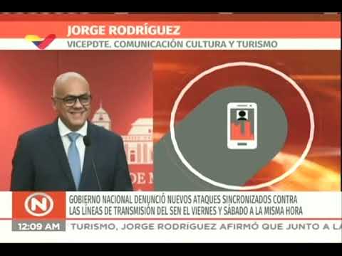 Jorge Rodríguez denuncia dos ataques contra el Sistema Eléctrico de Venezuela el viernes y sábado