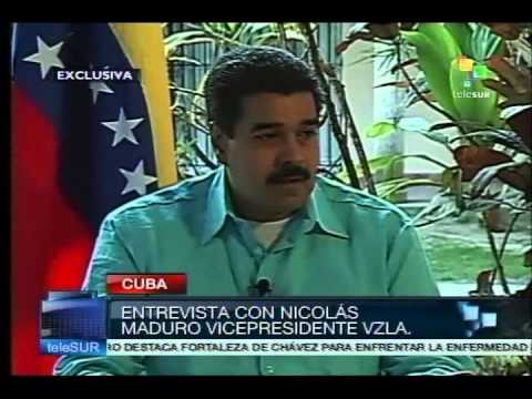 Nicolás Maduro entrevistado en Telesur este 1 de enero de 2013, parte 3