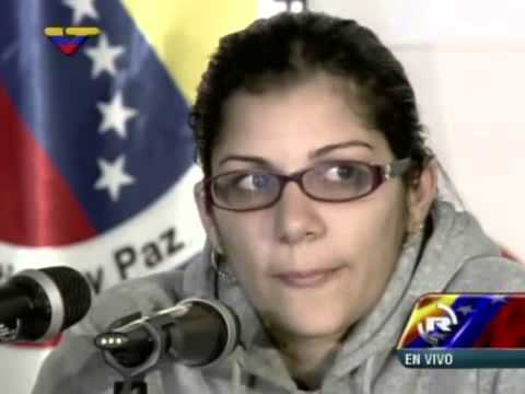 Nairobi Pinto y Miguel Rodríguez Torres dan declaraciones tras su liberación