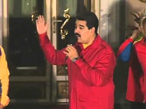 Nicolás Maduro, Acto a los 2 años de victoria de Hugo Chávez en 2012