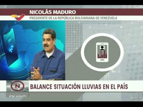 Maduro ofrece balance tras paso de ciclón por Venezuela y llama a volver a clases este jueves