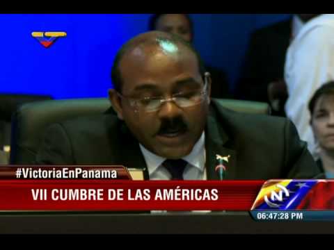 Cumbre de las Américas: Gaston Browne (Antigua y Barbuda) exige derogar decreto Obama