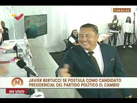 Javier Bertucci se inscribe en el CNE como candidato presidencial para las elecciones