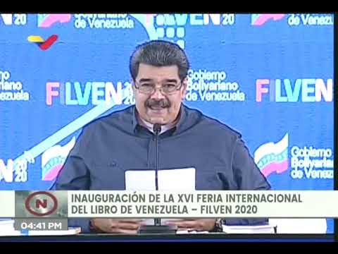 Filven 2020 es inaugurada por el Presidente Nicolás Maduro en La Casona Aquiles Nazoa