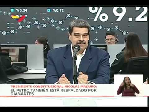 Presidente Maduro reitera que pensionados y trabajadores públicos recibirán medio Petro en diciembre