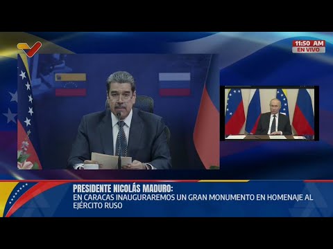 Maduro realiza videoconferencia con Vladimir Putin por 80 años de relaciones Rusia-Venezuela