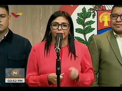 Vicepresidente venezolana Delcy Rodríguez ofrece resultados de Consejo de MInistros 355