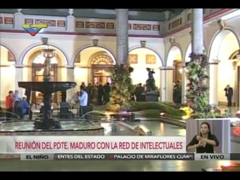Presidente Maduro recibe a Encuentro de Intelectuales 2016 en Miraflores