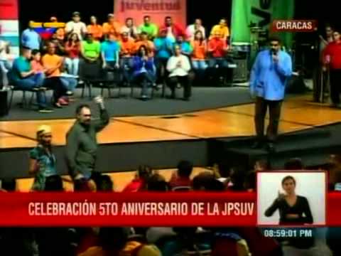 Acto completo por quinto aniversario de la JPSUV con Nicolás Maduro