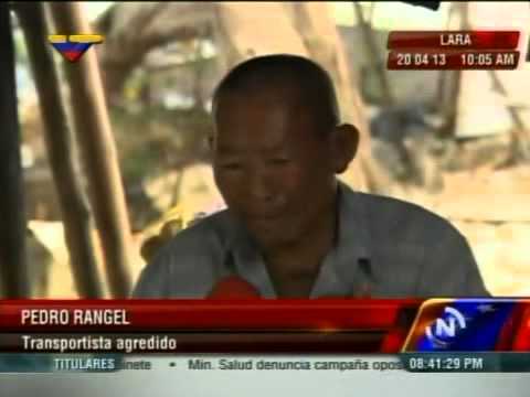 Lara: Le lanzan molotovs y queman su carro a transportista por tener afiche de Nicolás Maduro