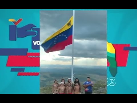 Izaron bandera de Venezuela en el Esequibo, tras bajar la que izó el Presidente de Guyana