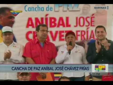 Adán Chávez inaugura cancha de paz &quot;Aníbal Chávez&quot; en Sabaneta de Barinas