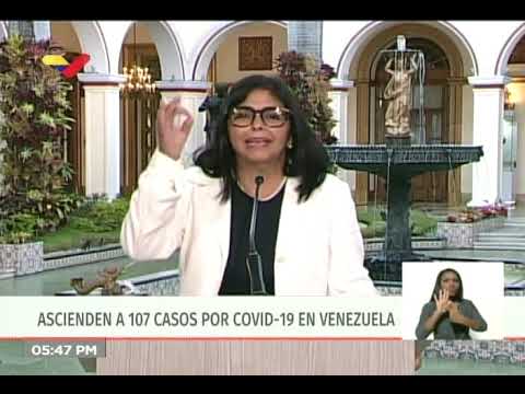 Reporte CoronaVirus Venezuela, 26/03/2020: Primer fallecido en el país, informa Delcy Rodríguez