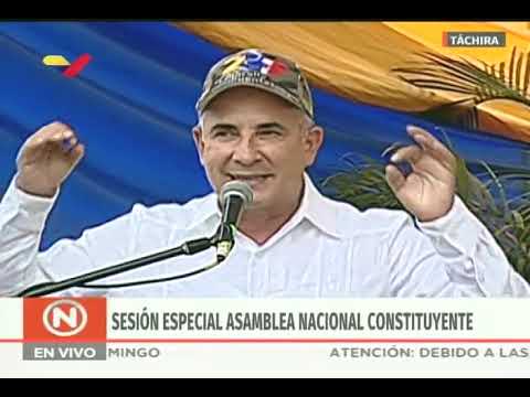 Asamblea Nacional Constituyente, sesión especial en Táchira a un año de la Batalla de los Puentes