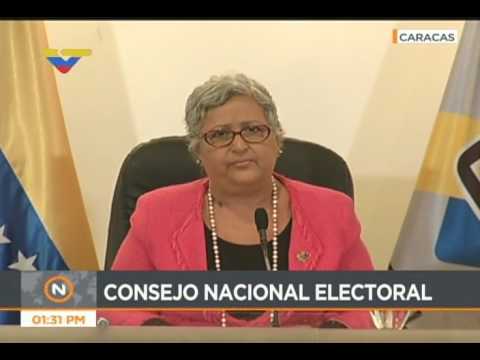 Rueda de prensa de Tibisay Lucena: ampliarán a 500 metros seguridad en centros electorales