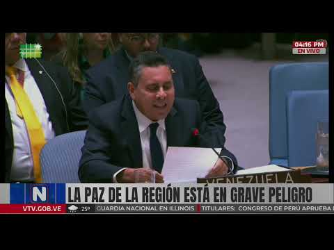 Samuel Moncada en el Consejo de Seguridad de la ONU sobre amenazas de Estados Unidos a Venezuela