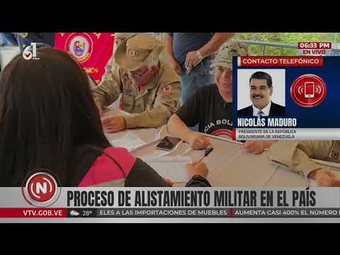 Maduro sobre alistamiento para defender al país, 23 de agosto de 2025