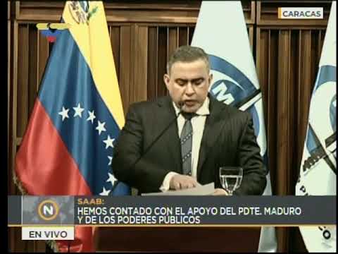 Fiscal Tarek William Saab, rueda de prensa sobre 11 detenidos por corrupción en Pdvsa