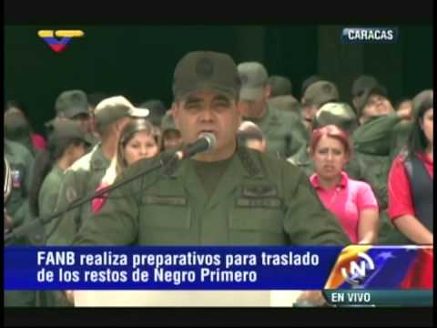 Entregan cofre donde serán trasladados restos de Pedro Camejo al Panteón Nacional