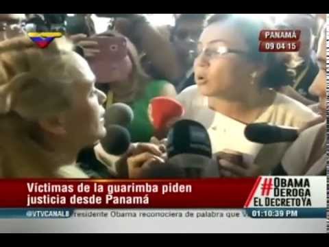 Víctimas de las Guarimbas confrontaron a Lilian Tintori en Panamá