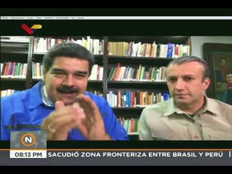 Maduro y Tareck El Aissami en Facebook Live, 24 agosto 2018
