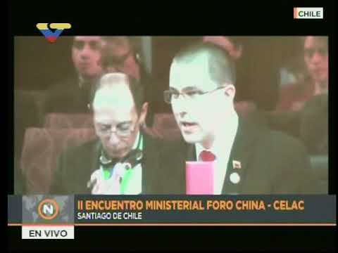 Canciller venezolano Jorge Arreaza en el II Encuentro Ministerial CELAC - China