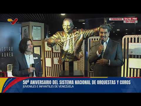 Maduro con Josué Benjamín en 50 años de El Sistema de Orquestas: Anuncia la Universidad de la Música