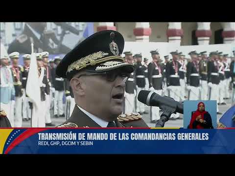 Maduro realiza Transmisión de Mando de Comandancias Generales, Redi, Sebin, Dgcim y Guardia de Honor