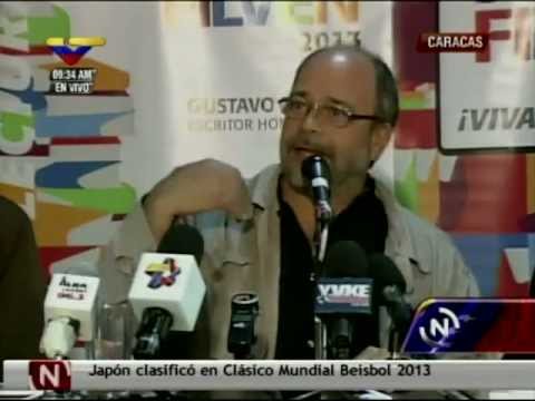 Pedro Calzadilla: Rueda de Prensa FILVEN 2013