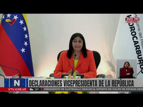 Venezuela suspende acuerdos gasíferos con Trinidad y Tobago, anunció Delcy Rodríguez