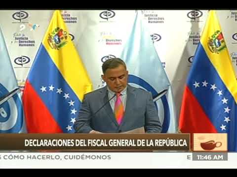 Fiscal General Tarek William Saab, rueda de prensa este 22 abril 2021: Turbinas en Pdvsa y otros