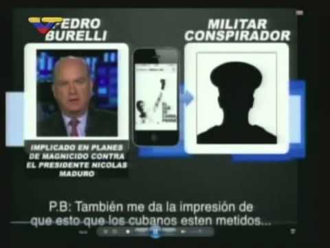 Mensajes de voz de Pedro Burelli a militar golpista presentados en &quot;Con el Mazo Dando&quot;
