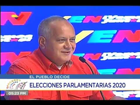 Diosdado Cabello, declaraciones en las elecciones parlamentarias del 6 de diciembre 2020 en la tarde