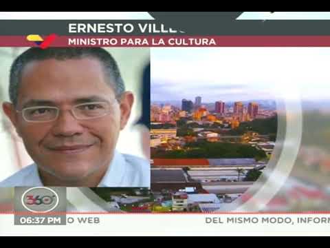 Recomendaciones del ministro de Cultura de Venezuela, Ernesto Villegas, ante el coronavirus