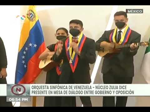 Sistema de Orquestas Zulia se presentó ante delegación del gobierno venezolano en México