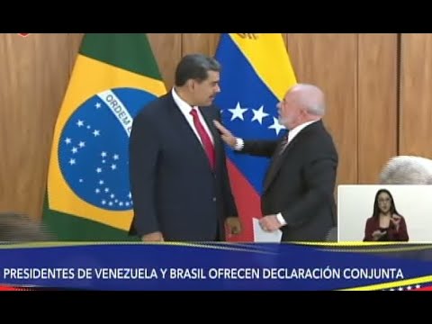Maduro y Lula Da Silva se reúnen en Brasil y dan declaraciones, 29 de mayo de 2023