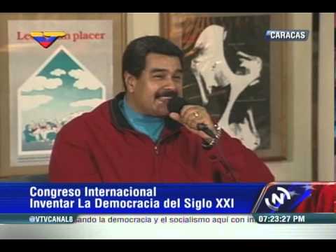 Congreso Internacional: Nicolás Maduro conversa con Pere Camps y Diana Reches
