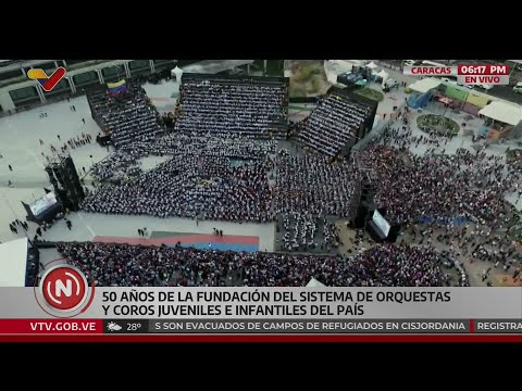 Concierto por 50 años de El Sistema de Orquestas en la Plaza de la Juventud, 23 febrero 2025