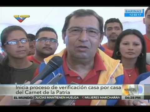 Ministro Adán Chávez acompañó proceso de carnetización de la Patria en Barinas