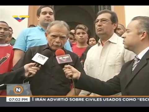 Oscar López Rivera en Venezuela visita el Panteón Nacional, 3 marzo 2018