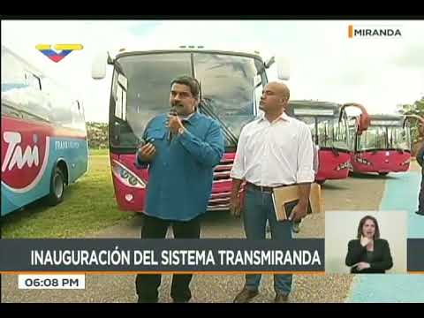 Presidente Maduro inaugura sistema de transporte TransMiranda, 19 junio 2018