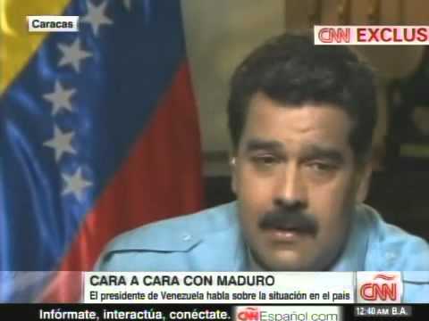 Presidente Nicolás Maduro entrevistado en CNN por Christiane Amanpour este 7/3/2014