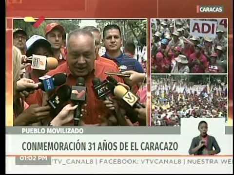 Diosdado Cabello, declaraciones desde la marcha este 27 de Febrero de 2020