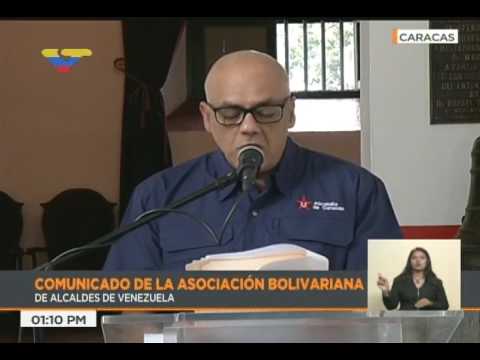 Asociación de Alcaldes Bolivarianos dan apoyo a Maduro tras sanciones de EEUU