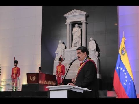 Discurso de Nicolás Maduro repudiando el bloqueo de Trump, 200 años de Batalla de Boyacá