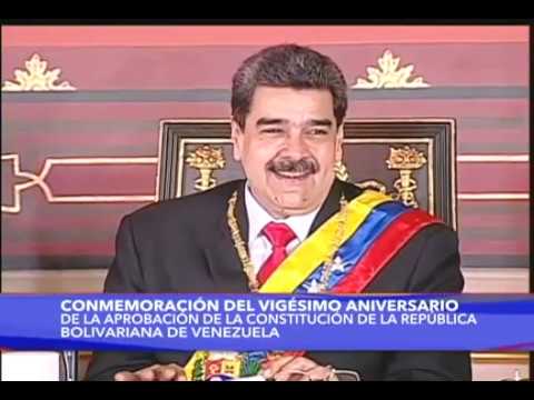 20 años de la Constitución de la República Bolivariana de Venezuela, Acto completo