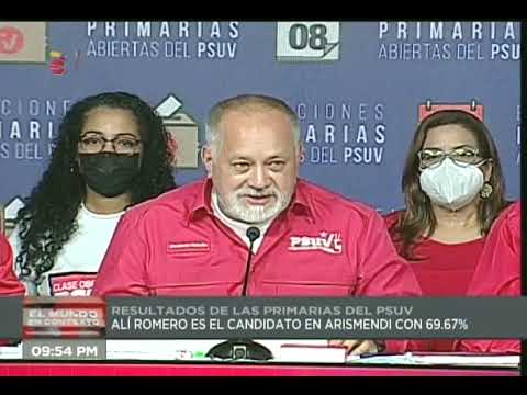 Nuevos resultados de primarias del PSUV: alcaldías y gobernaciones, leídos por Diosdado Cabello