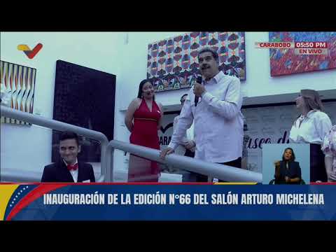 Maduro inaugura el 66° Salón Arturo Michelena en Carabobo, 17 de octubre de 2024