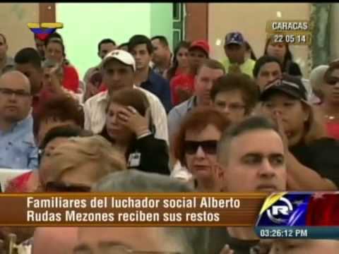 Entregan restos de luchador social Alberto Rudas Mezones a sus familiares