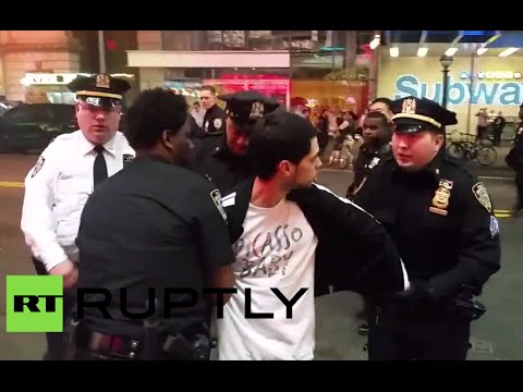 Dozens arrested in New York during rally for Baltimore’s Freddie Gray
